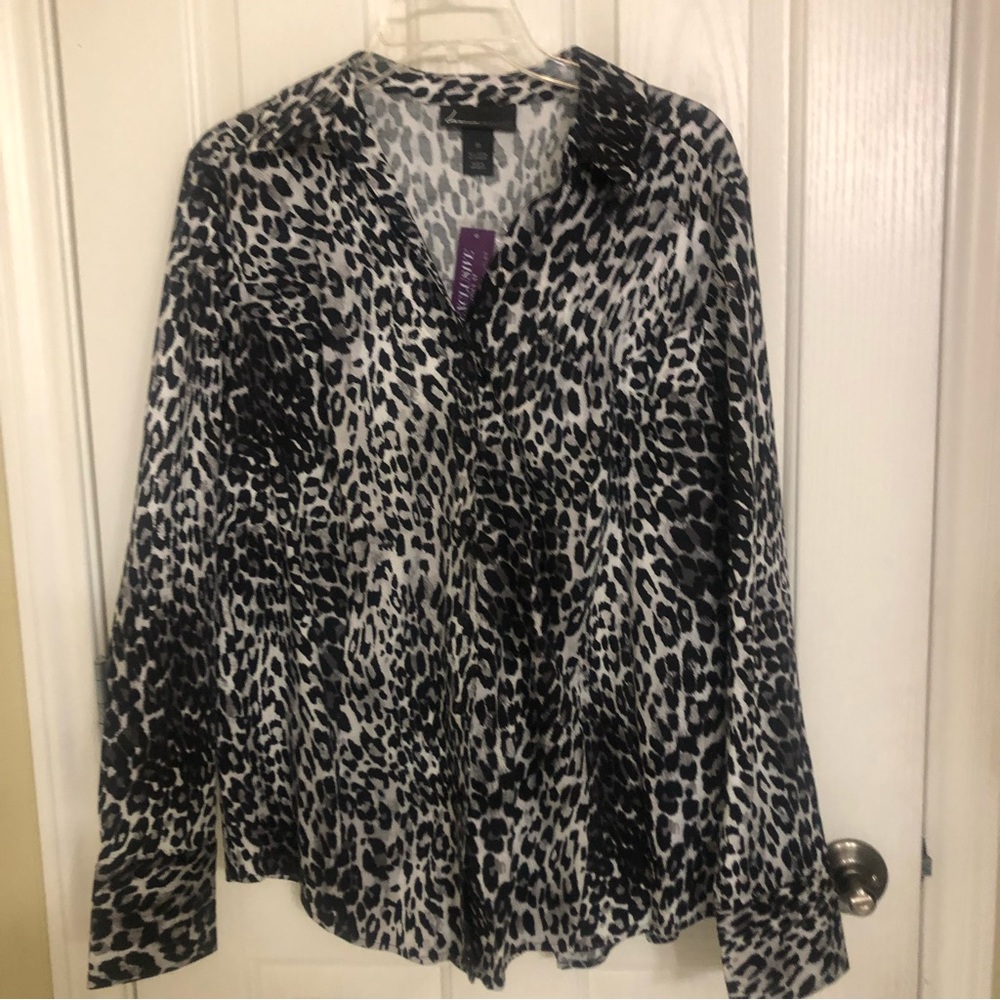 Classy Animal Print Blouse